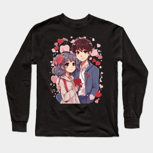 Bee my Valentine cute Couple Long Sleeve T-Shirt